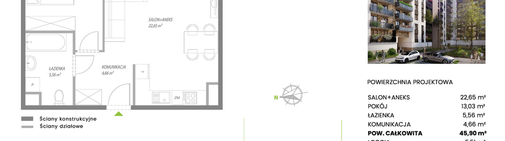 Mieszkanie w inwestycji: Piekarska Park