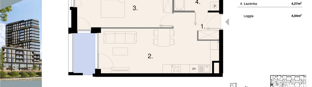 Mieszkanie w inwestycji: Sky Trust etap II - apartamenty inwestycyjne 23% VAT PRS