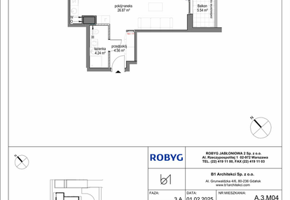 Mieszkanie w inwestycji: Kobieli 4