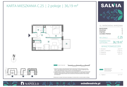 Mieszkanie w inwestycji: Osiedle Salvia