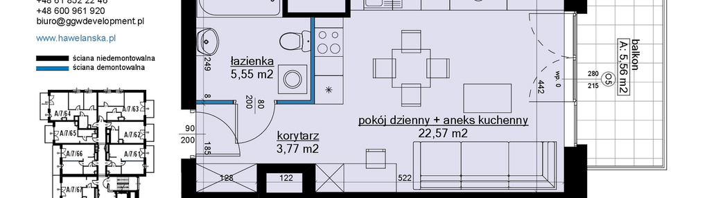 Mieszkanie w inwestycji: Osiedle Hawelańska etap III - bud. A