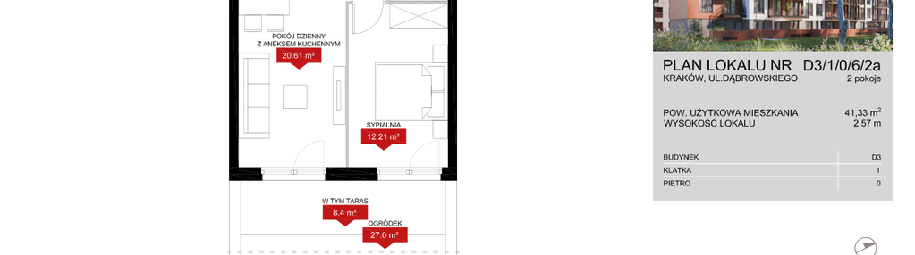 Mieszkanie w inwestycji: Dąbrowskiego Stare Podgórze