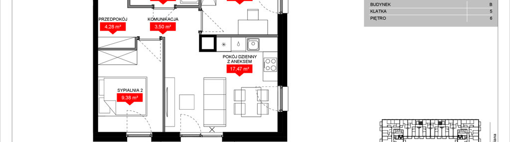 Mieszkanie w inwestycji: Osiedle Bociana 5