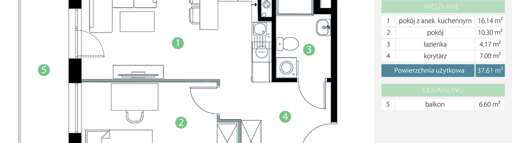 Mieszkanie w inwestycji: Bogatyńska Apartamenty etap 3