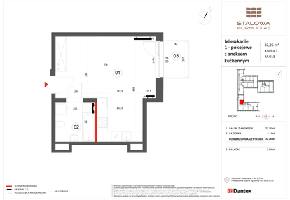 Mieszkanie w inwestycji: Stalowa Form 43.45