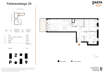 Mieszkanie w inwestycji: Paderewskiego 29