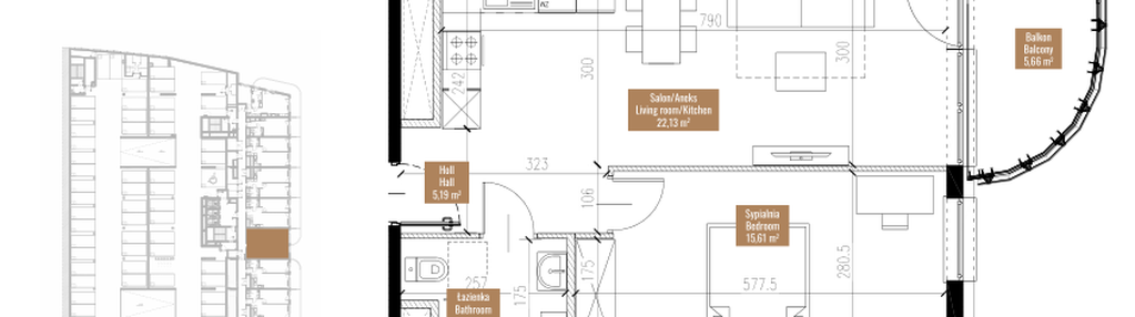 Mieszkanie w inwestycji: Quorum Apartments