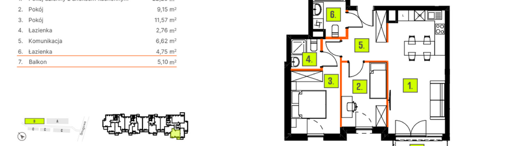 Mieszkanie w inwestycji: Osiedle BLASK - Etap I