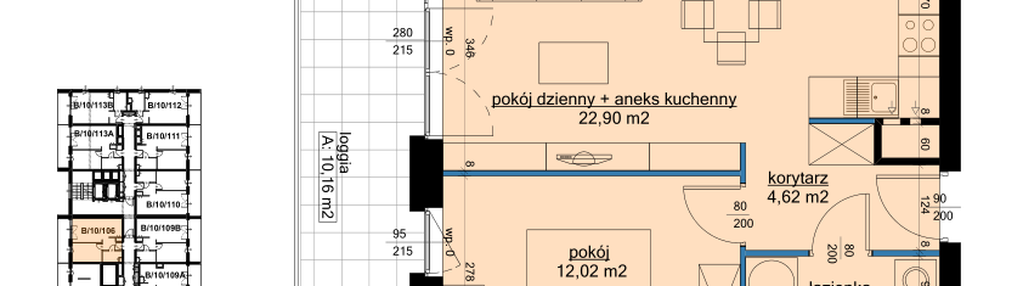 Mieszkanie w inwestycji: Osiedle Hawelańska etap III - bud. B