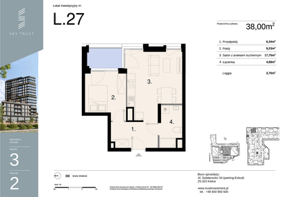 Mieszkanie w inwestycji: Sky Trust etap II - apartamenty inwestycyjne 23% VAT PRS