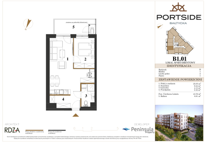 Mieszkanie w inwestycji: Portside Bałtycka