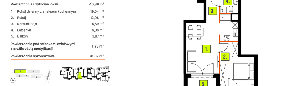 Mieszkanie w inwestycji: Osiedle BLASK - Etap I