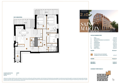 Mieszkanie w inwestycji: Saint Martin Residences etap II