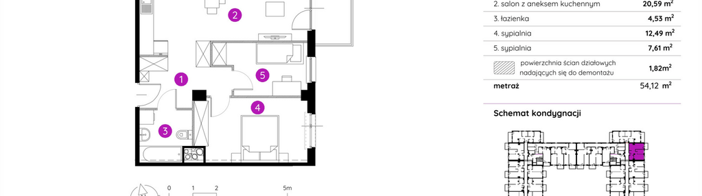 Mieszkanie w inwestycji: Murapol Apartamenty na Wzgórzu - bud. 4 i 5