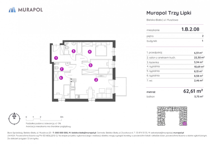 Mieszkanie w inwestycji: Murapol Trzy Lipki