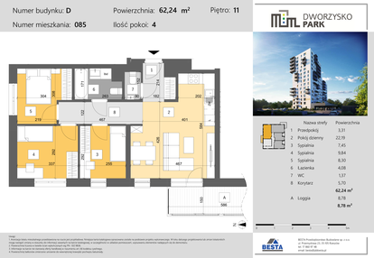 Mieszkanie w inwestycji: Dworzysko Park - Etap III