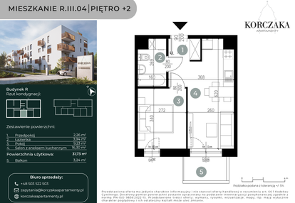 Mieszkanie w inwestycji: Korczaka Apartamenty