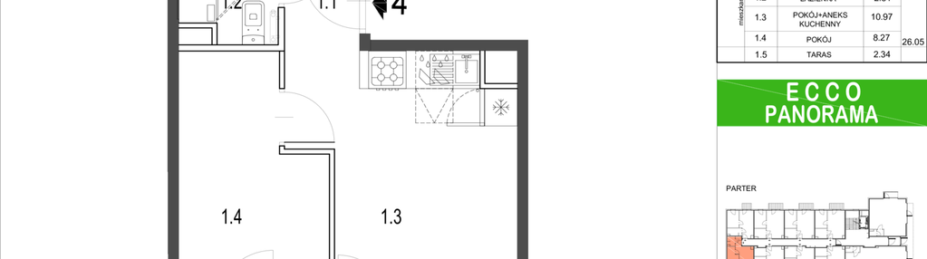 Mieszkanie w inwestycji: Ecco Panorama