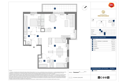 Mieszkanie w inwestycji: Apartamenty Park Matecznego Etap 2.2