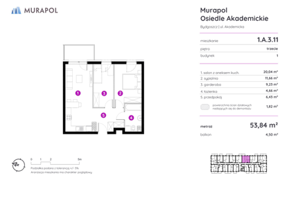 Mieszkanie w inwestycji: Murapol Osiedle Akademickie - etap III