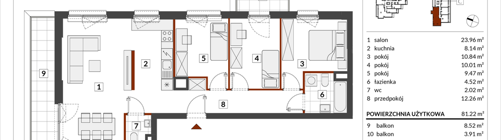 Mieszkanie w inwestycji: Warszawski Świt etap IX