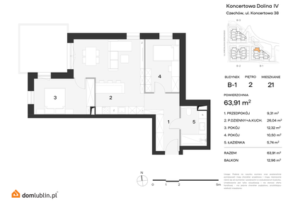 Mieszkanie w inwestycji: Koncertowa Dolina