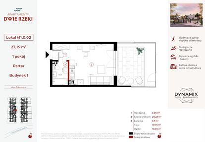 Mieszkanie w inwestycji: Apartamenty Dwie Rzeki