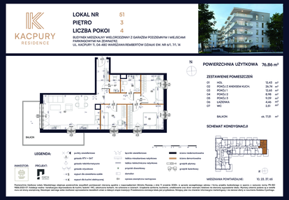 Mieszkanie w inwestycji: Kacpury Residence