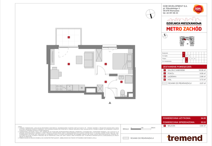 Mieszkanie w inwestycji: Dzielnica Mieszkaniowa Metro Zachód - etap 8.1