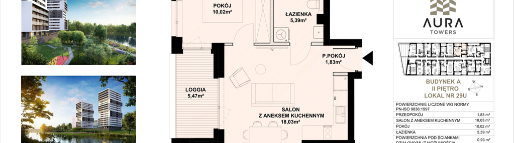 Mieszkanie w inwestycji: Aura Towers