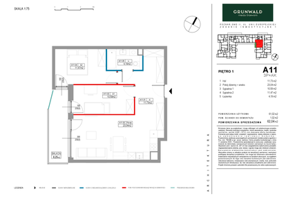 Mieszkanie w inwestycji: Grunwald Między Drzewami etap II