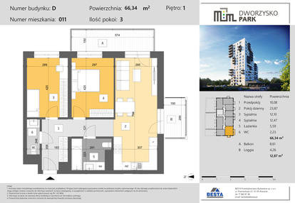 Mieszkanie w inwestycji: Dworzysko Park - Etap III