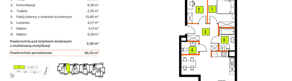Mieszkanie w inwestycji: Osiedle BLASK - Etap I