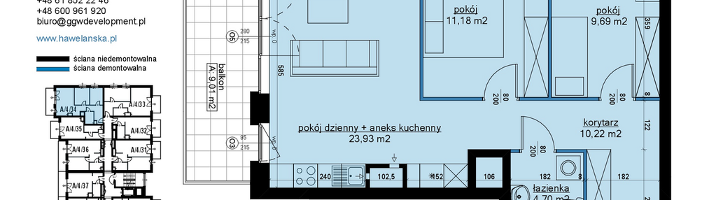 Mieszkanie w inwestycji: Osiedle Hawelańska etap III - bud. A