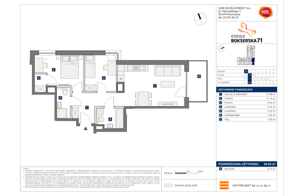 Mieszkanie w inwestycji: Osiedle Bokserska 71 Etap 2 Faza 2