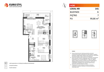 Mieszkanie w inwestycji: DOKI etap II (bud. G)