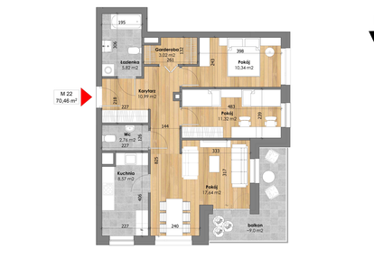 Mieszkanie w inwestycji: Przy Kochanowskiego