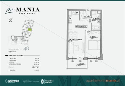 Mieszkanie w inwestycji: MANIA Apartamenty