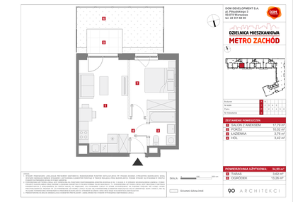 Mieszkanie w inwestycji: Dzielnica Mieszkaniowa Metro Zachód - etap 13