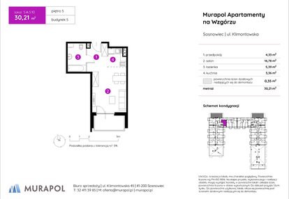 Mieszkanie w inwestycji: Murapol Apartamenty na Wzgórzu - bud. 4 i 5