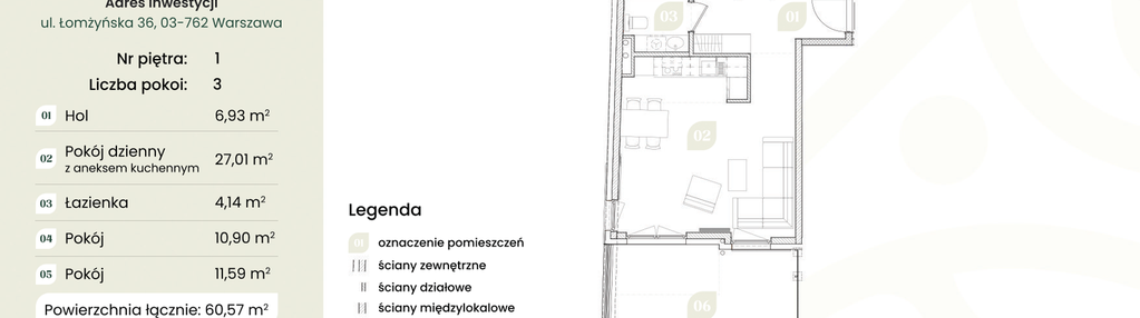 Mieszkanie w inwestycji: Łomżyńska Skwer