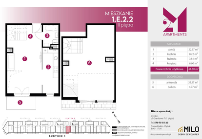 Mieszkanie w inwestycji: 2M Apartments etap IV