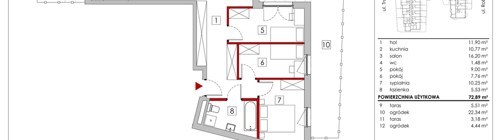Mieszkanie w inwestycji: Zakątek Włochy