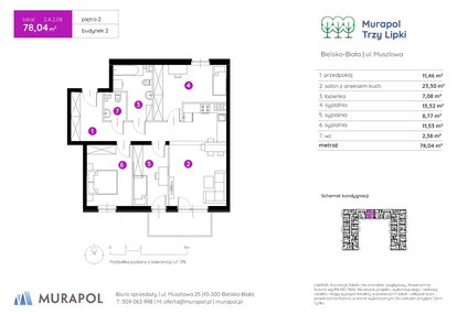 Mieszkanie w inwestycji: Murapol Trzy Lipki etap II