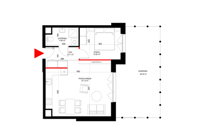 Mieszkanie w inwestycji: INSPIRE ETAP V – bud. F, G