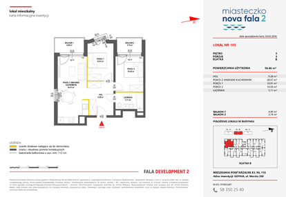 Mieszkanie w inwestycji: Miasteczko Nova Fala 2