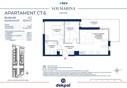 Mieszkanie w inwestycji: Sol Marina etap III