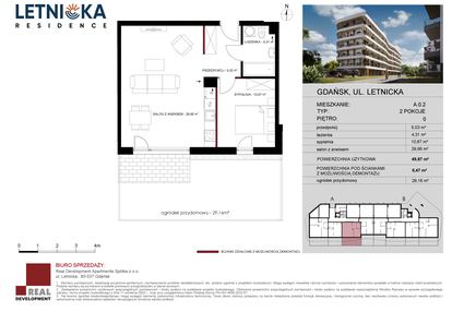 Mieszkanie w inwestycji: Letnicka Residence