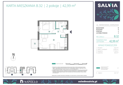Mieszkanie w inwestycji: Osiedle Salvia