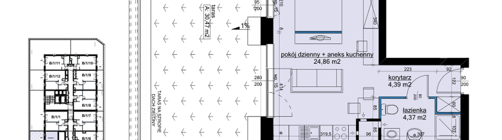 Mieszkanie w inwestycji: Osiedle Hawelańska etap III - bud. B